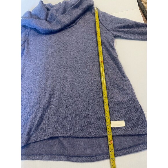 DKNY NEW Women's M Periwinkle Purple Long Sleeve Cowl Neck Sweater Knit Top Soft - Picture 10 of 10
